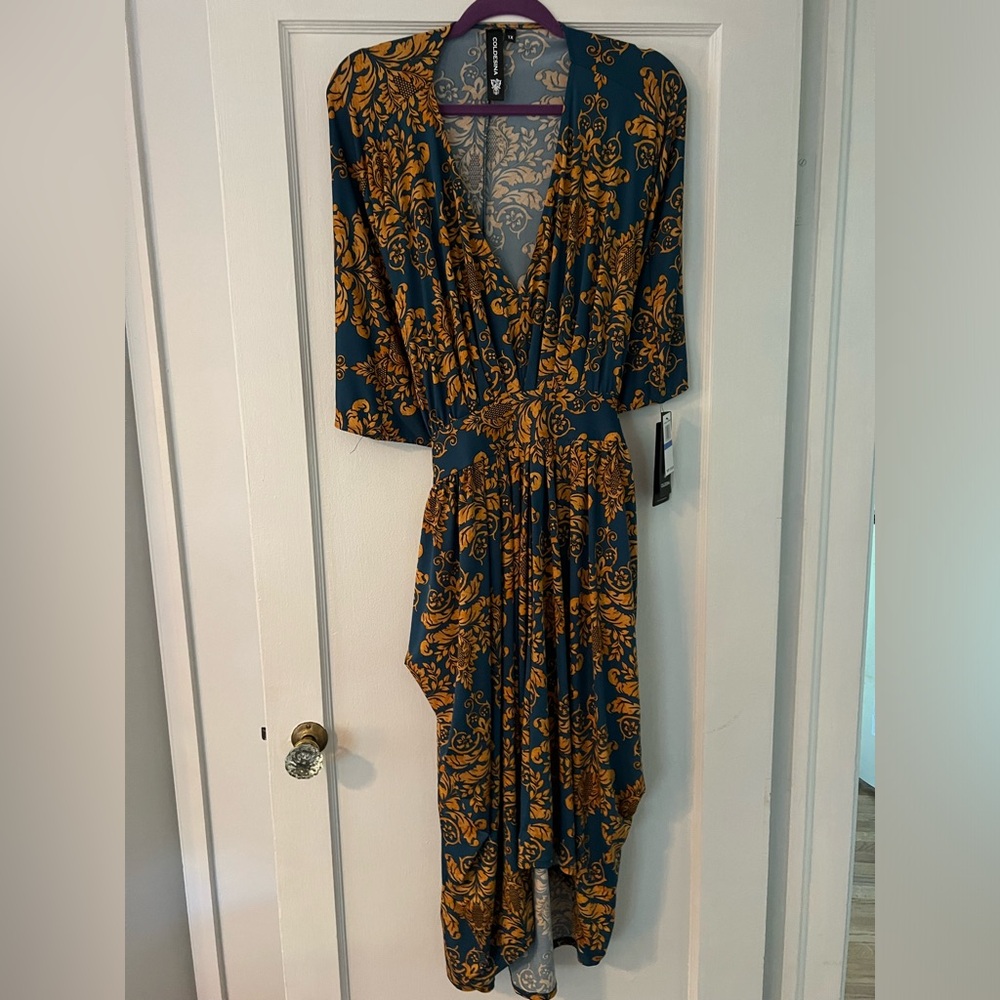 COLDESINA NEW wrap dress w tags on